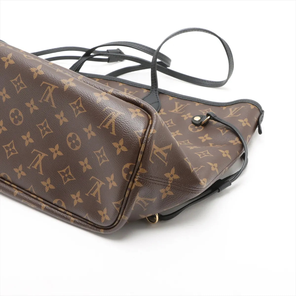 Louis Vuitton monogram x leather Neverfull INSIDE OUT MM M11946 brown x black