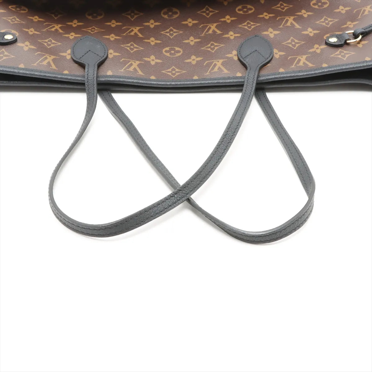 Louis Vuitton monogram x leather Neverfull INSIDE OUT MM M11946 brown x black