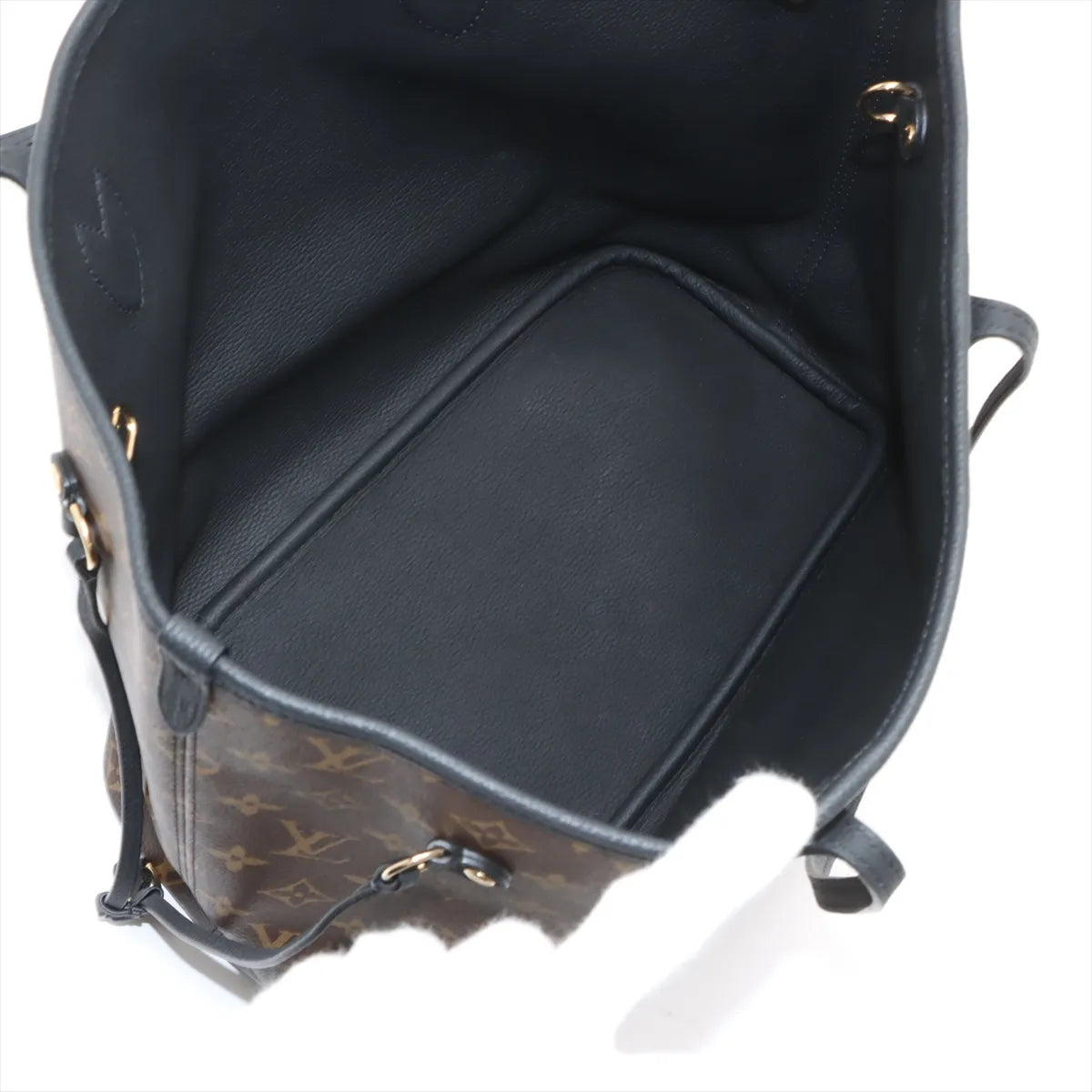 Louis Vuitton monogram x leather Neverfull INSIDE OUT MM M11946 brown x black