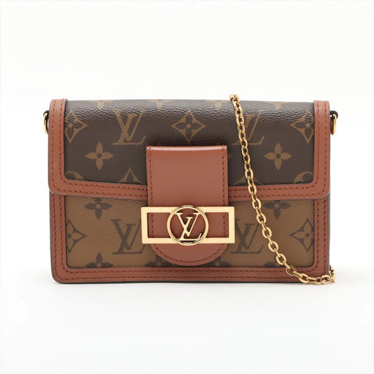 Louis Vuitton Monogram Reverse Walletfeuille Dauphine M68746 Brown