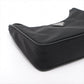 Prada Tessuto & saffiano nylon x leather 2 Way Shoulder Bag Black 1BH204