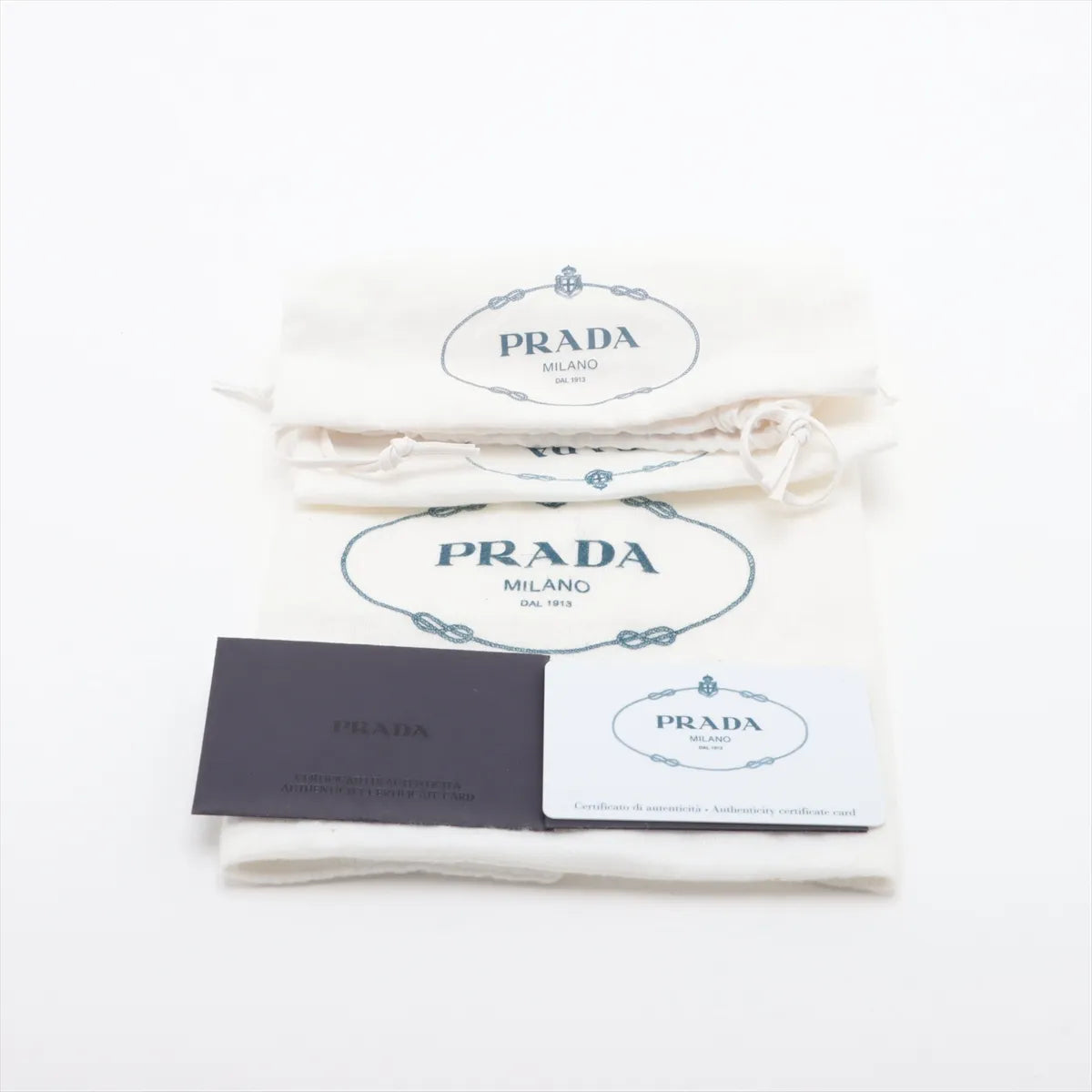 Prada Tessuto & saffiano nylon x leather 2 Way Shoulder Bag Black 1BH204