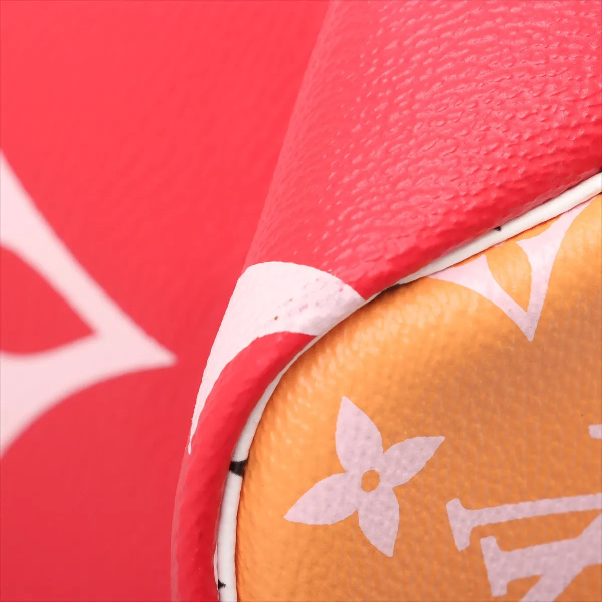 Louis Vuitton Monogram Giant Neverfull MM M44567 pink x red