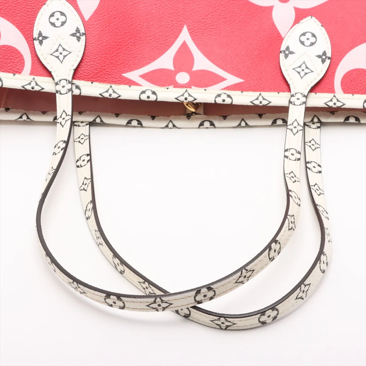 Louis Vuitton Monogram Giant Neverfull MM M44567 pink x red