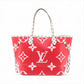 Louis Vuitton Monogram Giant Neverfull MM M44567 pink x red