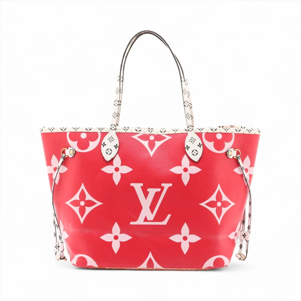 Louis Vuitton Monogram Giant Neverfull MM M44567 pink x red