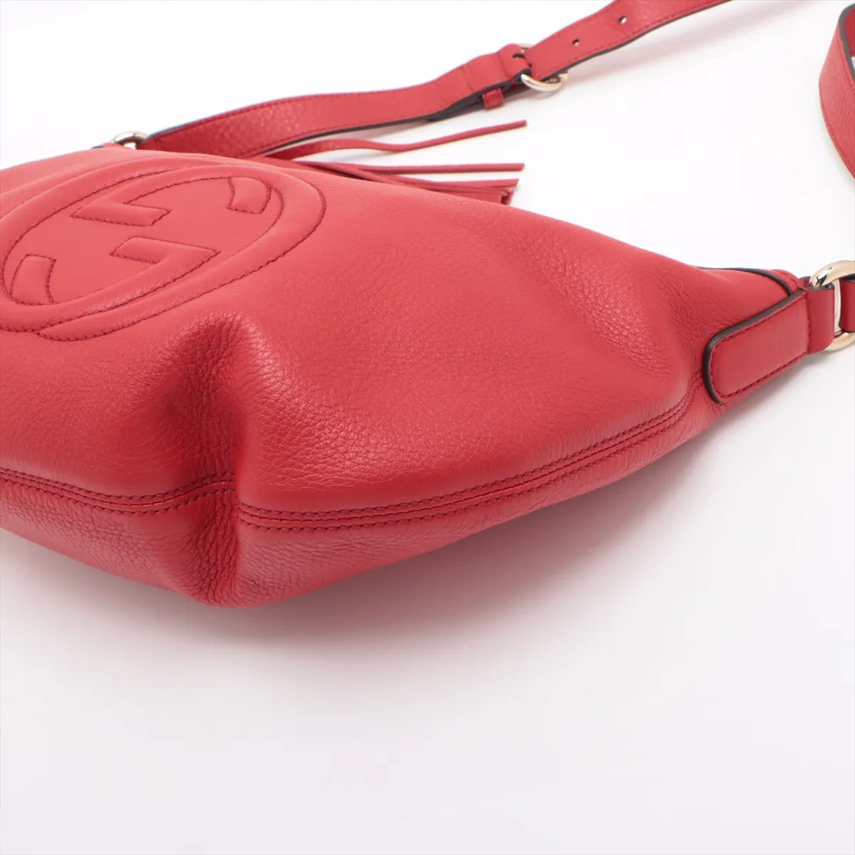 Gucci Soho Leather Shoulder bag Red 308361