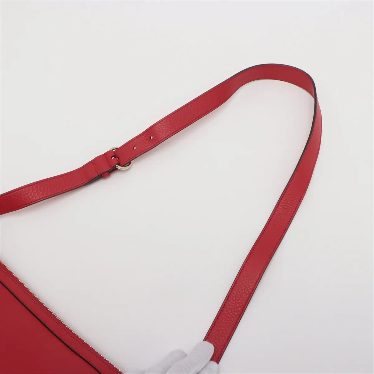 Gucci Soho Leather Shoulder bag Red 308361