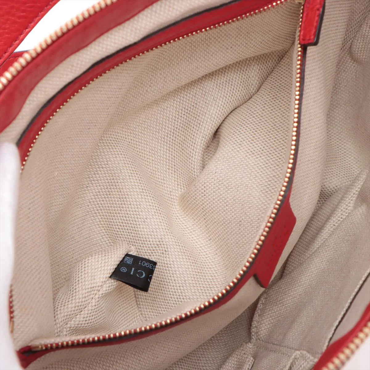 Gucci Soho Leather Shoulder bag Red 308361