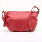 Gucci Soho Leather Shoulder bag Red 308361