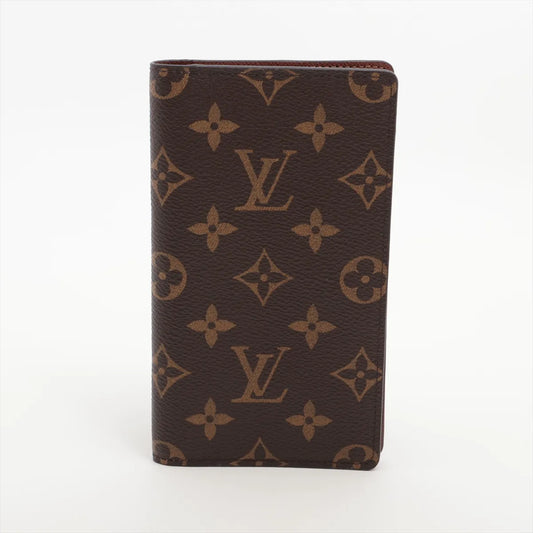 Louis Vuitton Monogram Agenda Poche R20503 Brown Notebook cover