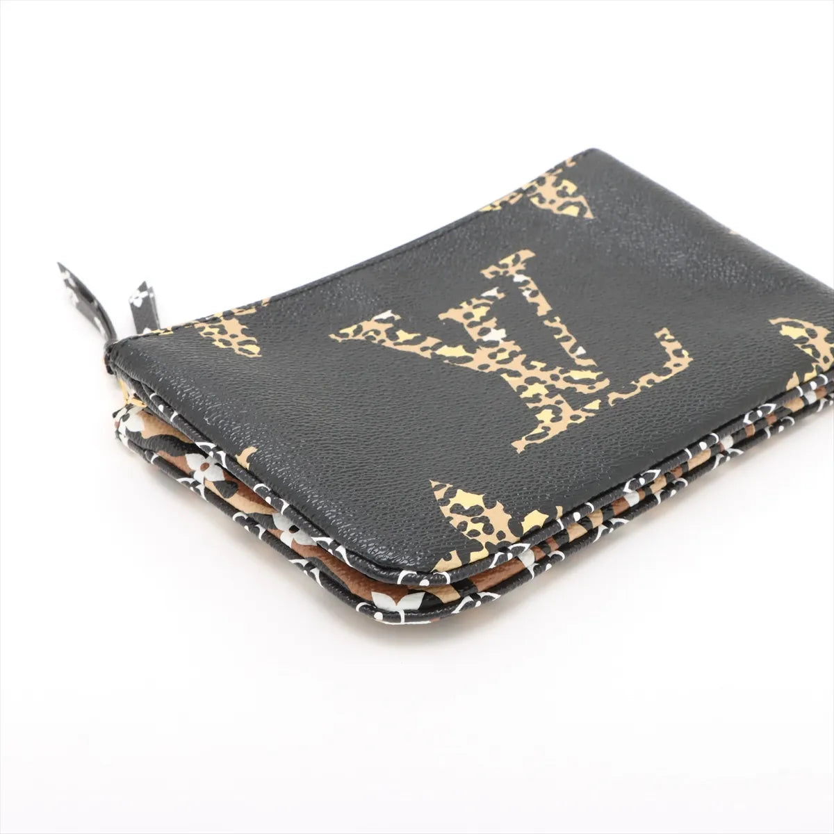 Louis Vuitton Monogram Jungle Double Pochette Zip M67874 GI2189 Black