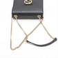 Gucci Interlocking G Leather Chain Shoulder Bag Black 510304