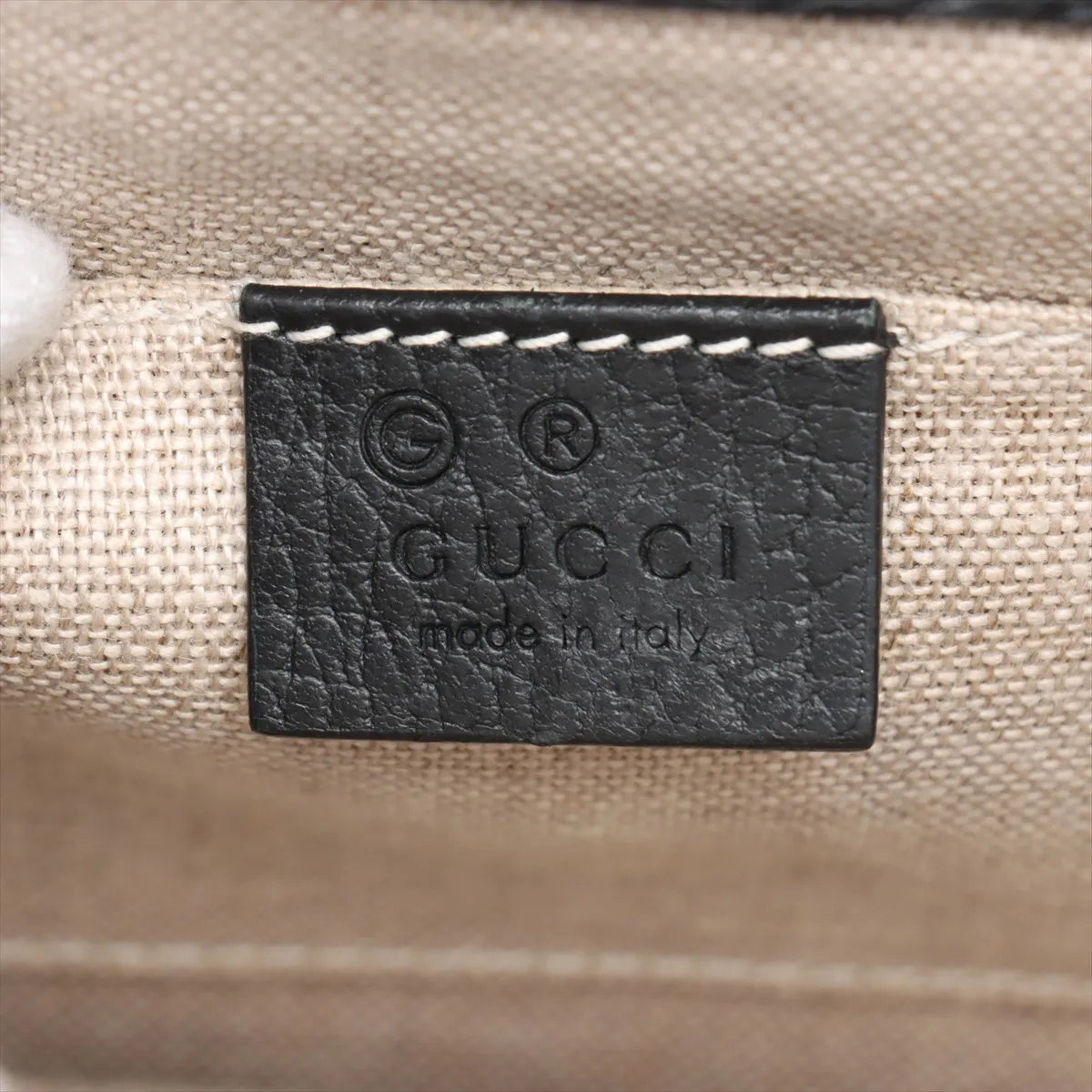 Gucci Interlocking G Leather Chain Shoulder Bag Black 510304