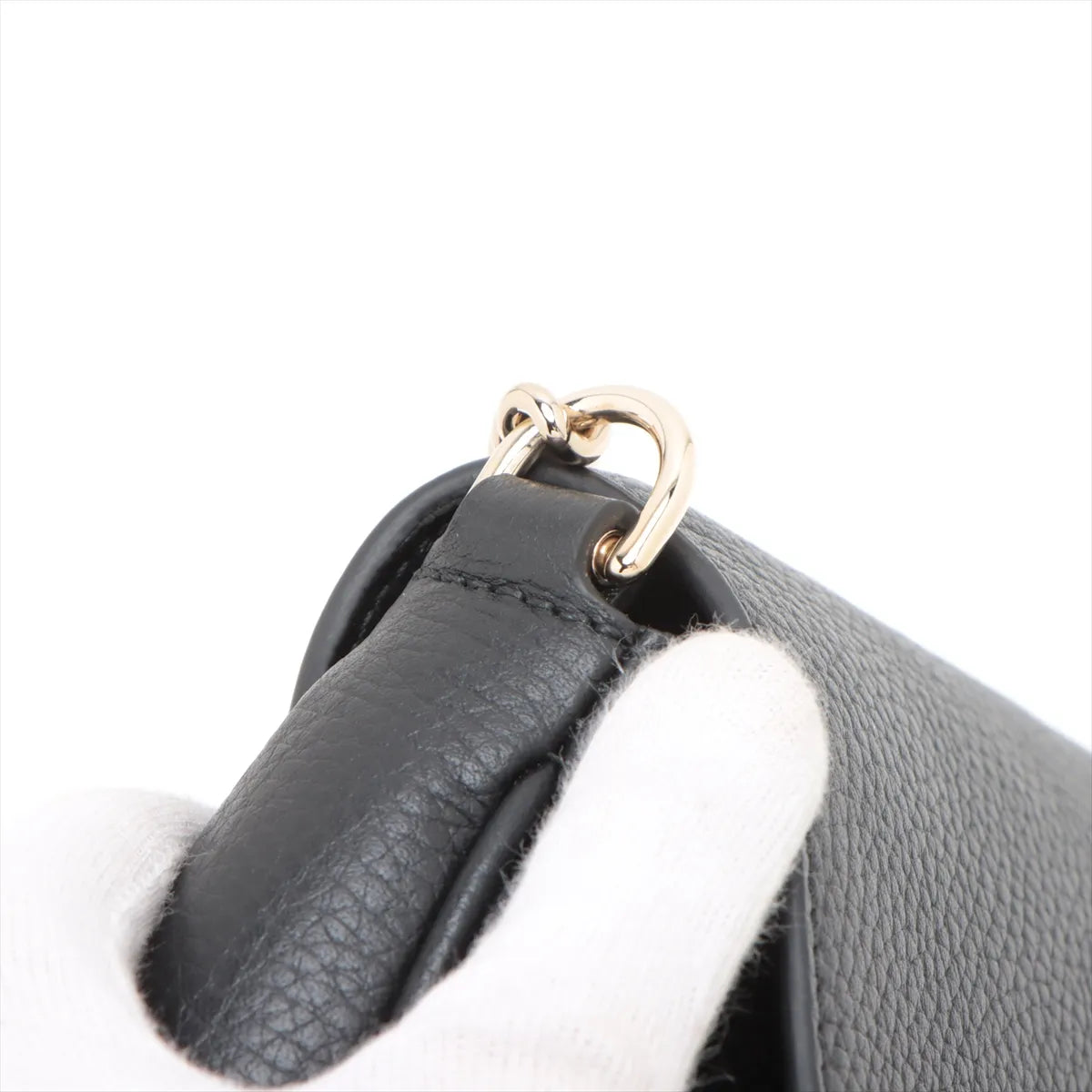 Gucci Soho Leather Chain Shoulder Bag Black 536224