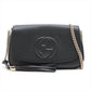 Gucci Soho Leather Chain Shoulder Bag Black 536224