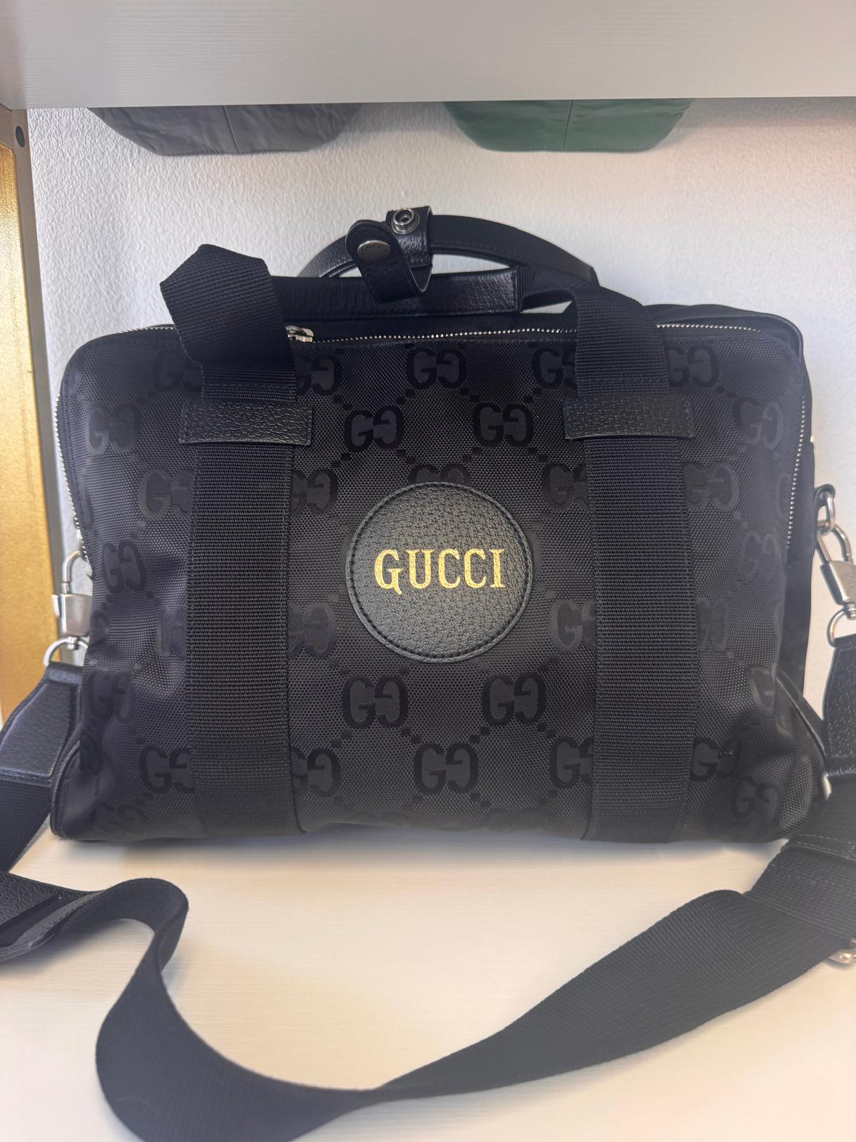 Gucci Black Monogram Carry All Bag