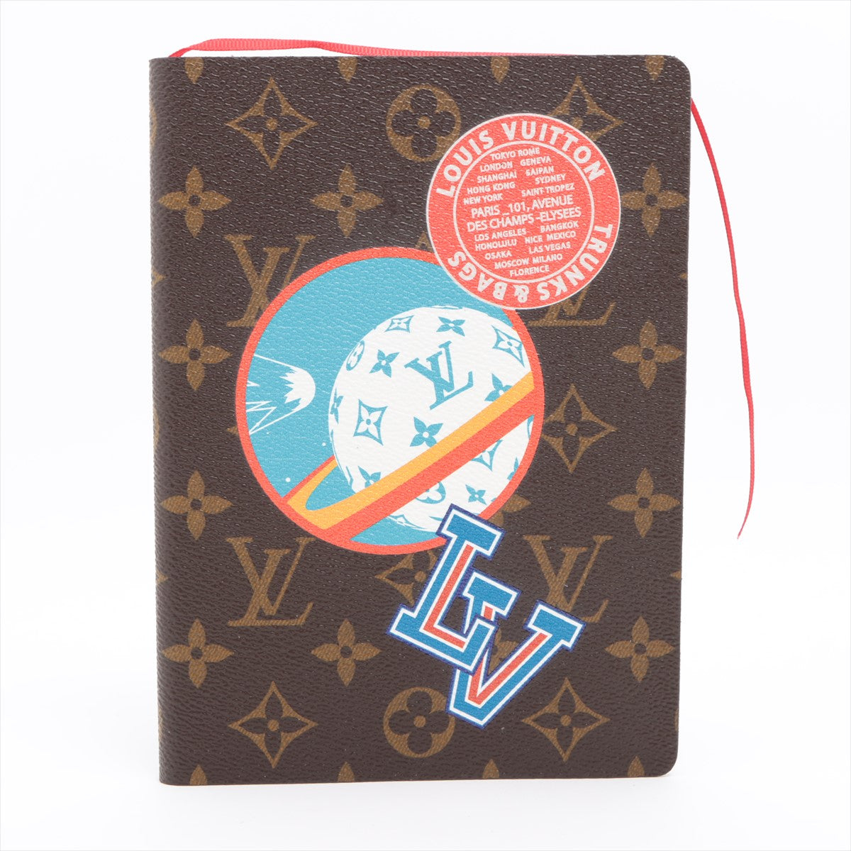 Louis Vuitton Monogram Kye clemance Model Number DF0167 Brown x red notes GI0208