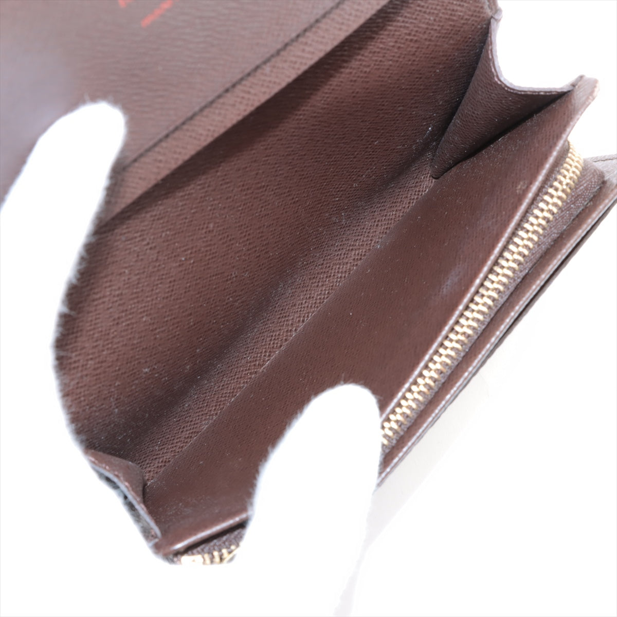 Louis Vuitton Damier Porto Monevier Tresor Brown Compact Wallet
