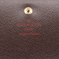 Louis Vuitton Damier Porto Monevier Tresor Brown Compact Wallet