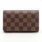 Louis Vuitton Damier Porto Monevier Tresor Brown Compact Wallet