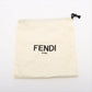 Fendi Nano FENDIGRAPHY denim x leather Hand bag Navy Blue 7AS089
