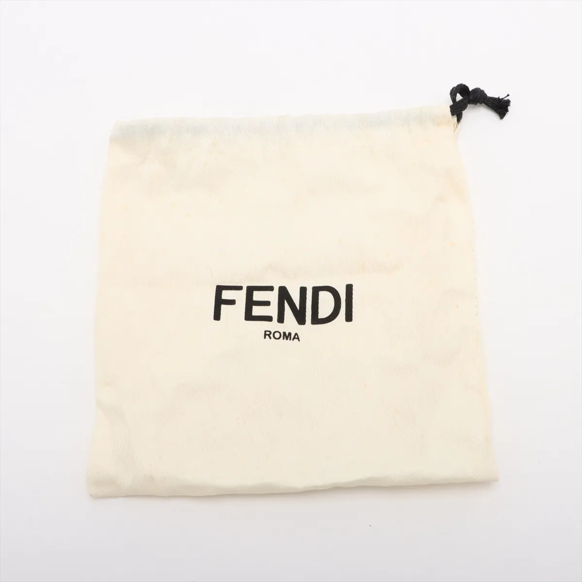 Fendi Nano FENDIGRAPHY denim x leather Hand bag Navy Blue 7AS089