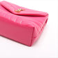 Saint Laurent Paris Lulu Leather Chain Shoulder Bag Pink 494699