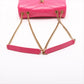 Saint Laurent Paris Lulu Leather Chain Shoulder Bag Pink 494699
