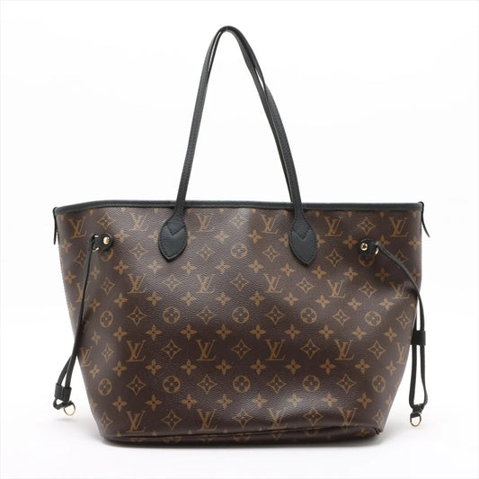 Louis Vuitton monogram x leather Neverfull INSIDE OUT MM M11946 brown x black