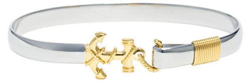 Anchor Hook Bracelet 6mm 8.5”